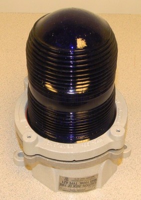 NEW - Cooper Pauluhn Aluminum Marker Light - 1159ABLU - Blue Globe - NIB