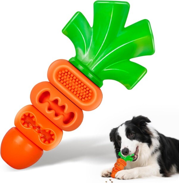 Bacon-Flavored Yellow Pineapple Tough Chew Dog Toy