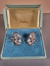 Vintage Forstner 925 Earrings Screw on Backs In Original Box