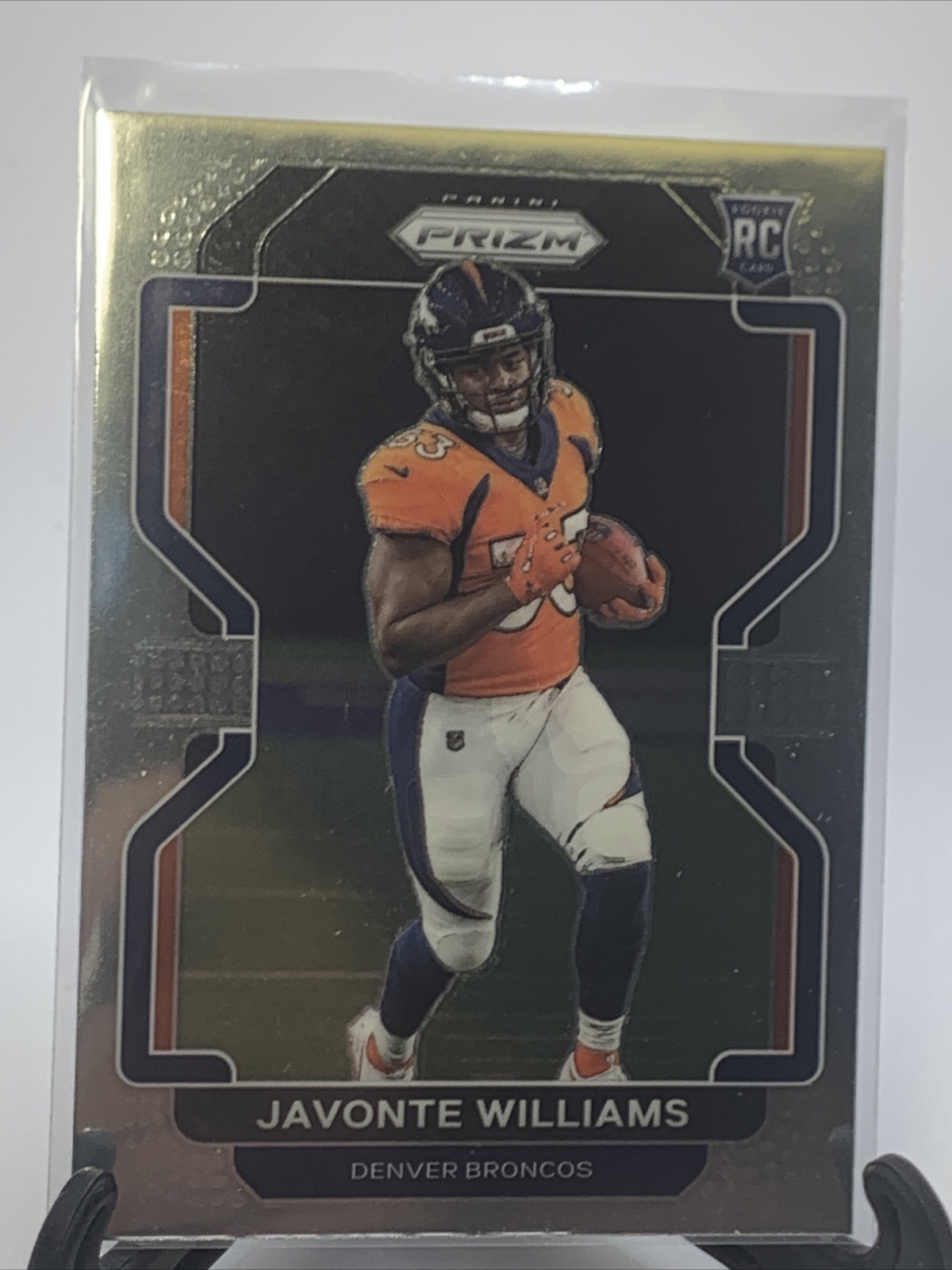 2021 Panini Prizm Javonte Williams #345 Base Rookie Card RC Denver Broncos