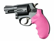 Hogue 67007 Taurus 85 Rubber Grip w/Finger Grooves Pink