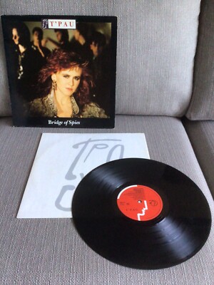 t'pau bridge of spies 1987 lp + inner original vinyl pop rock
