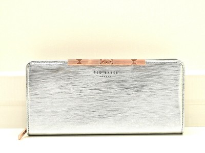 ted baker silver clutch