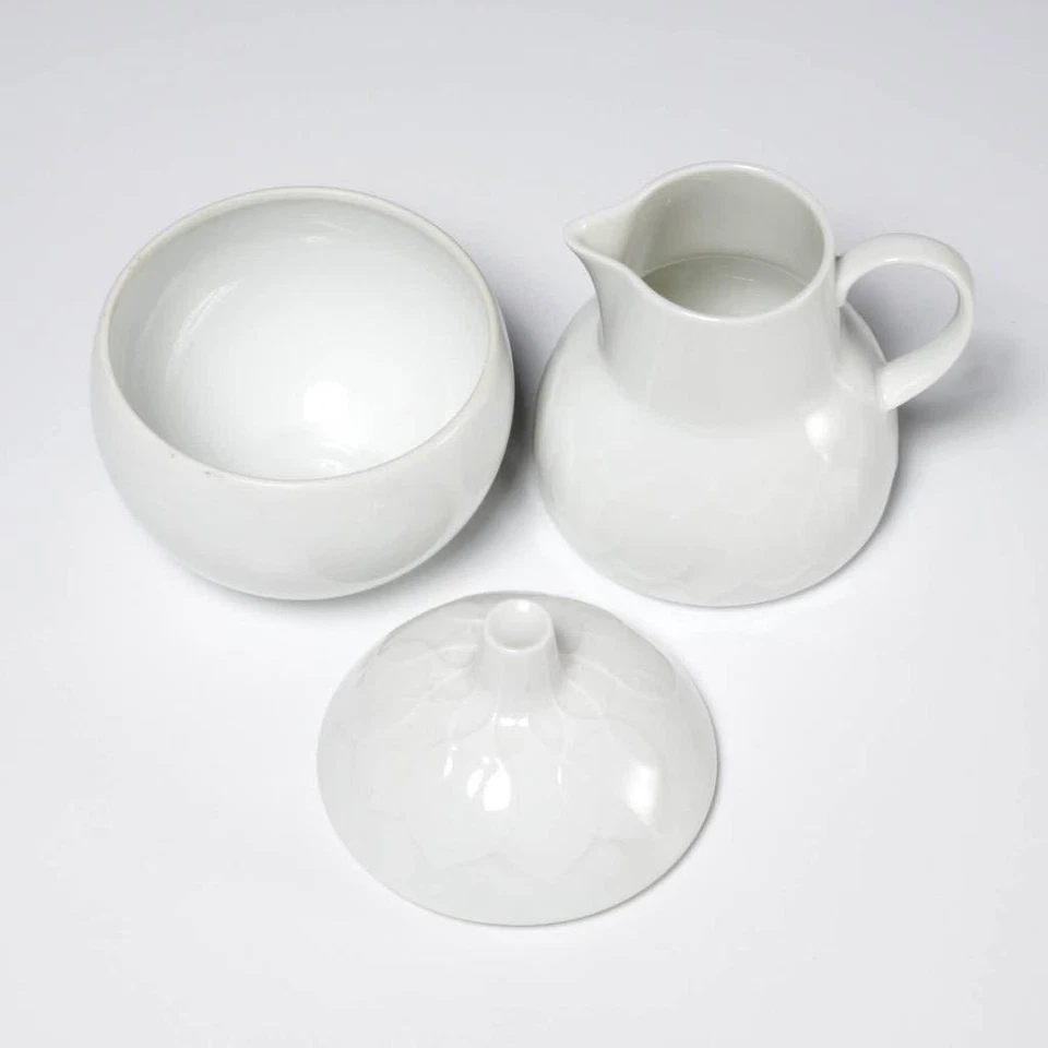 Набор сахарниц и сливок Rosenthal Continental белый лотос с тиснением - Изображение 4 из 4