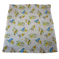 Vtg Disney Winnie the Pooh Curtain Panel Nursery Decor Perma-Prest Eeyore 42x45