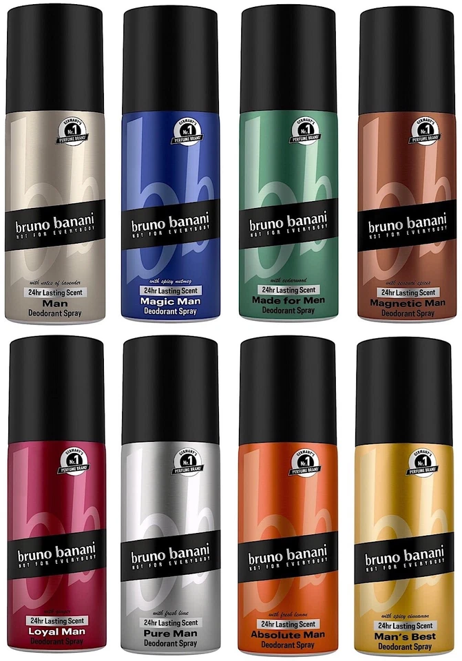 ✅ Bruno Banani Deo Spray Herren 24h Lasting Scent Deodorant for Man 150ml ✅