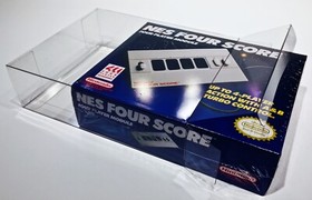 1 Box Protector for the NES FOUR SCORE Box!   See pictures! Clear Display Case