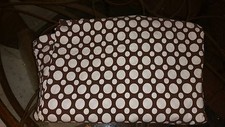 Pottery Barn Teen "Chocolate Brown Polka Dots" Twin Flat Sheet