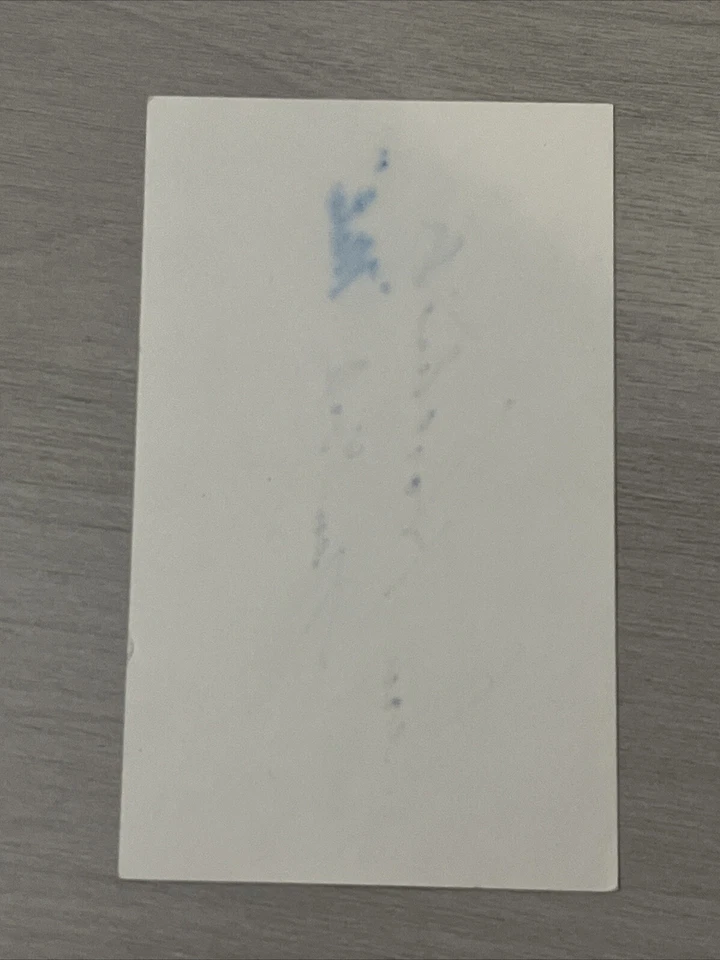 VERN HOSCHEIT SIGNED AUTOGRAPHED 3X5 INDEX CARD 1986 METS BULLPEN COACH RARE - Image 2 of 2