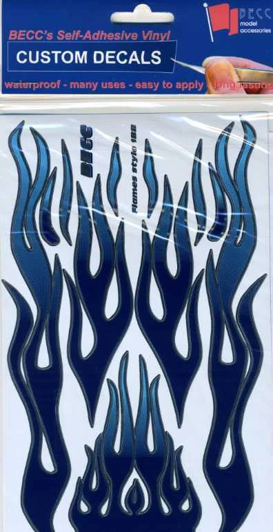 Becc Flames Type 1 BB Vinyl Decals RC Cars and Models