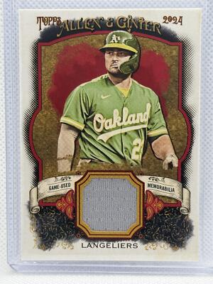 2024 Topps Allen & Ginter #AGR-SL Shea Langeliers A&G Relics Full Size A