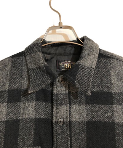 RRL RALPH LAUREN MACKINAW CRUISER JACKET MEN BLACK MATERIAL WOOL SIZE M USED - Picture 3 of 5