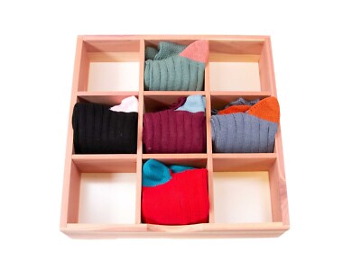 Zedernholz Socke Tie Schublade Organizer 9 Fächer 31 cm x 31 cm x 8 cm