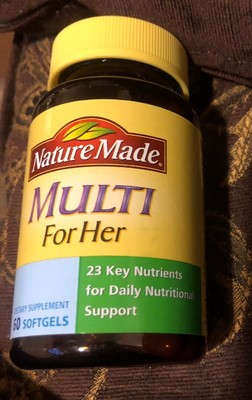 Nature Made Multi For Her 60 Softgels Exp:08/19 New ...