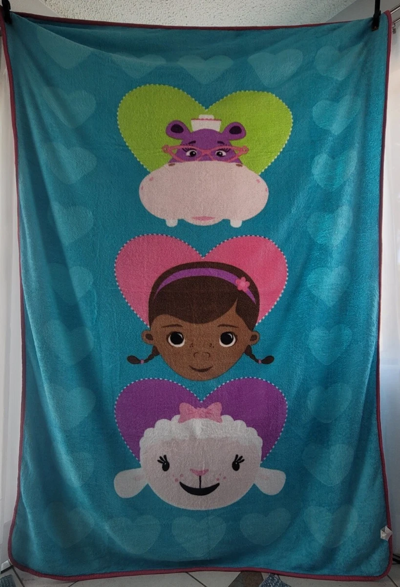 Disney Junior Doc McStuffins Twin Full Sized Fleece Throw Blanket