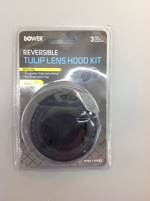 Bower Reversible Tulip Lens Hood Kit HV52