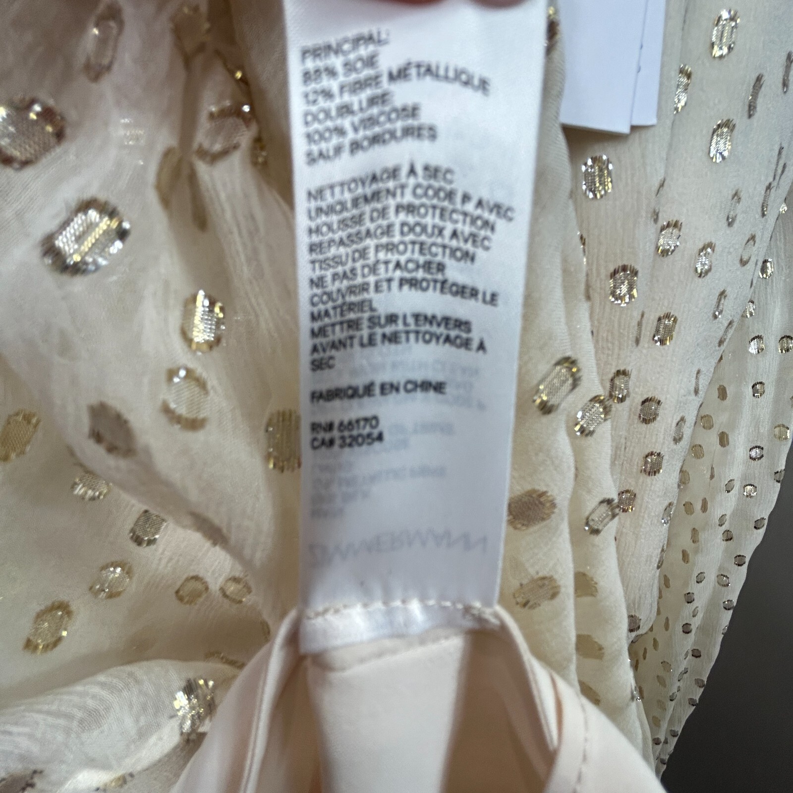 Zimmermann Lurex Wrap Midi Dress BNWT Size 0 AU 8 US 4 Silk Cream Gold NEW