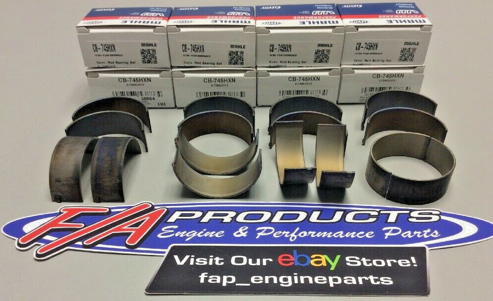 CLEVITE CB745HXN Small Block Chevy 2" Journal Connecting Rod Bearing Set Of 8