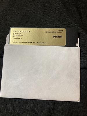 Arcade Games 1 Keypunch Commodore 64 Invaders Munchman Kong Funny Car Floppy