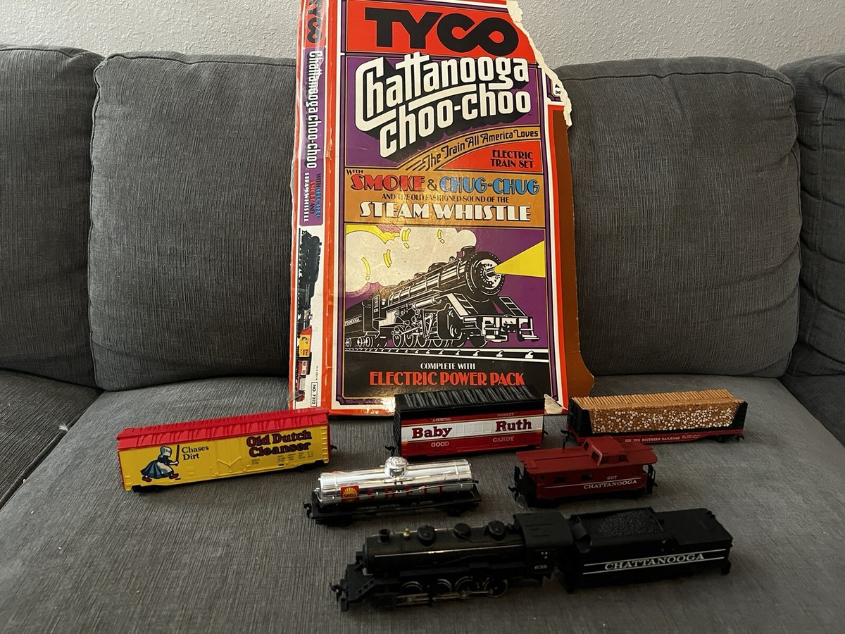 THE COLDEST MOMENT ♥ TCM toy T /追跡付 Vintage 1978 Tyco Chattanooga Choo Choo Train Set smoke