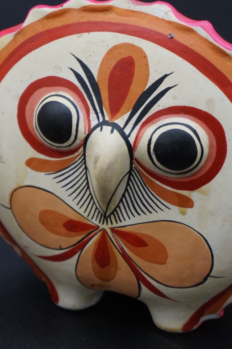 アート・デザイン・音楽 Jorge Wilmot VTG JORGE WILMOT? TONALA POTTERY OWL AND BIRD MEXICO Signed