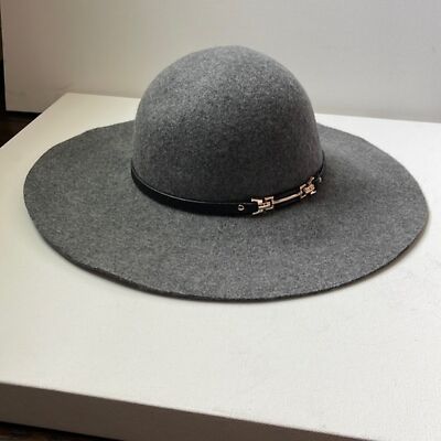 House of Harlow 1960 Women’s Floppy Hat | Gray | O/S House Of Harlow 1960 100% Gray Wool Floppy Hat Womens Band  main image 3