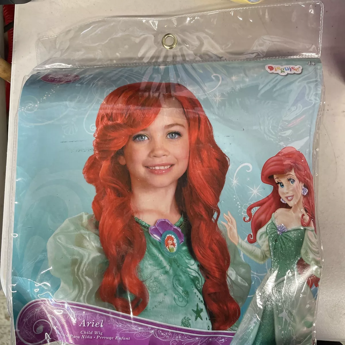 Disney Princess Ariel Child s Long Red Curly Costume Dress Up Wig