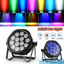 1-6Pcs Waterproof 14x15W RGBW 4in1 LED Par Stage Lights DMX512 RDM LED DJ Light