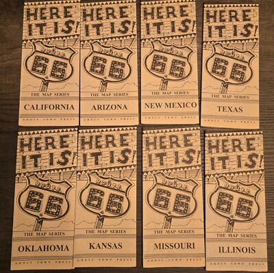 HERE IT IS! ROUTE 66 Lot of 8 McClanahan & Ross The Map Series Ghost Town Press 