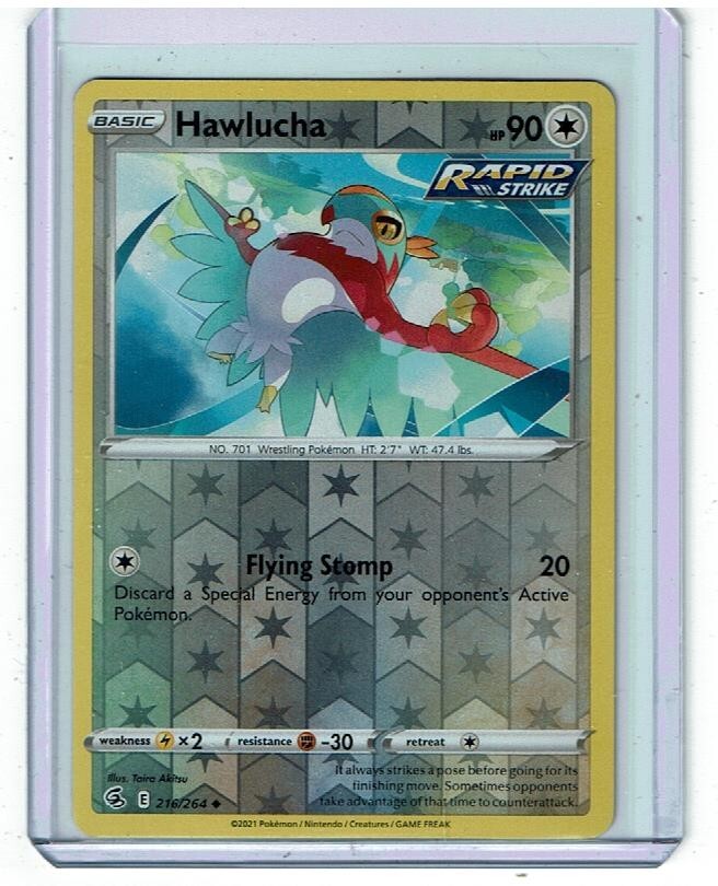 haluc❤ Hawlucha - Reverse Holo - Fusion Strike - 216/264 | eBay