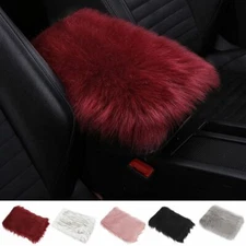 Universal Warm Car Wool Armrest Mat Center Console Box Cushion Pad Cover Luxury