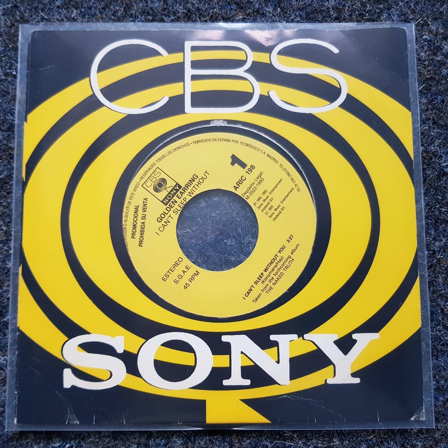 7"" Single Vinyl Golden Earring - I can't sleep without you SPAIN PROMO
