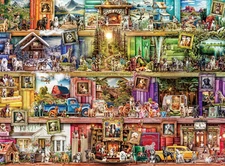 - Aimee Stewart - the Library of Dogs - 1000 Piece Jigsaw Puzzle for Adults C...