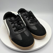 Kids Boston Retro Court Sneakers Cat  Jack Size 3 Black White