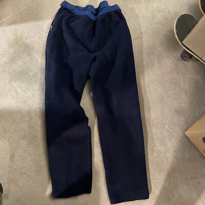 Vintage Patagonia Navy Fleece Pants Men's Lg Inseam 30” Made in US Pristine  Cond - Main Image