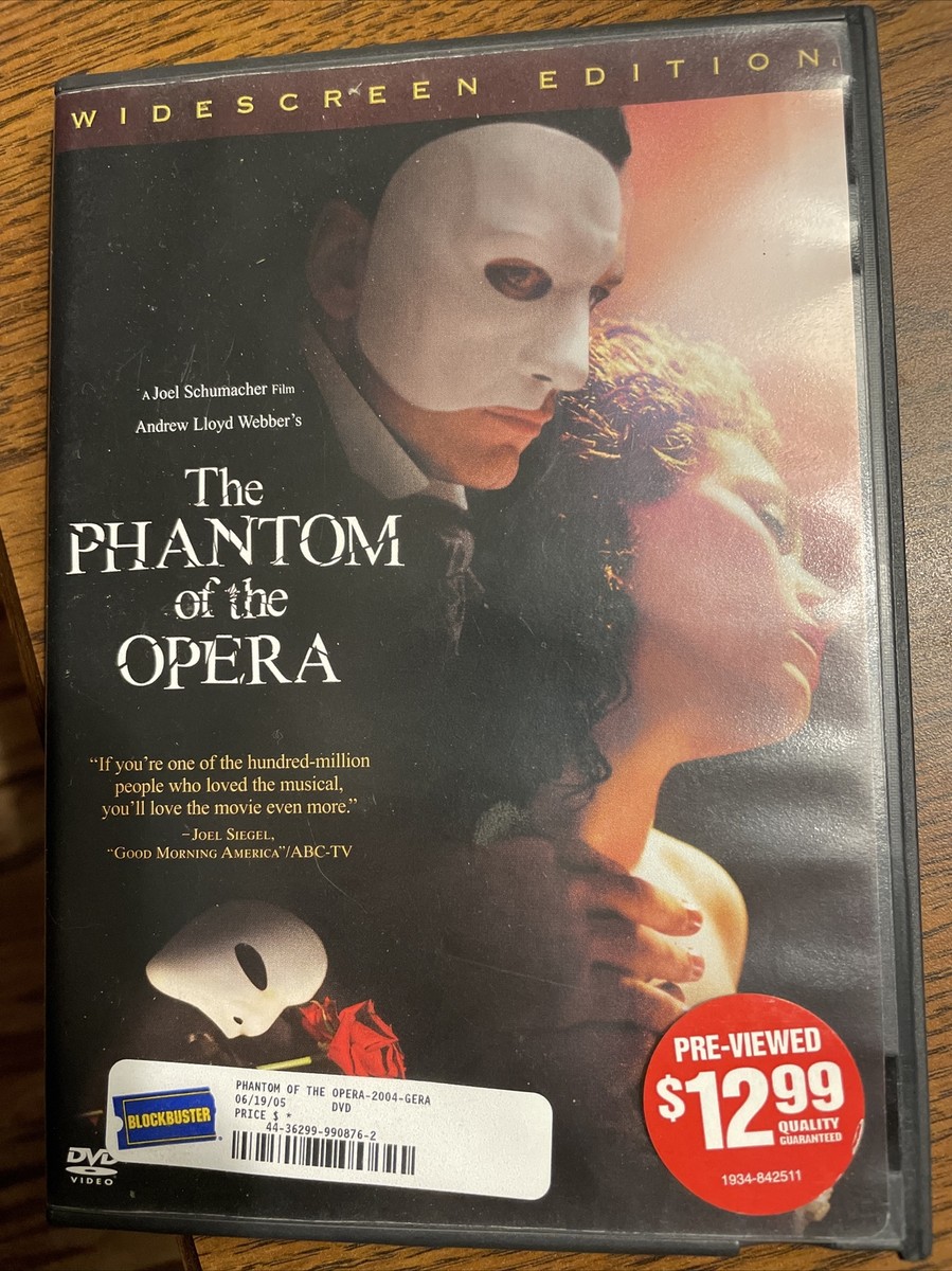 The Phantom of the Opera (DVD, 2004) Gerard Butler, Minnie Driver