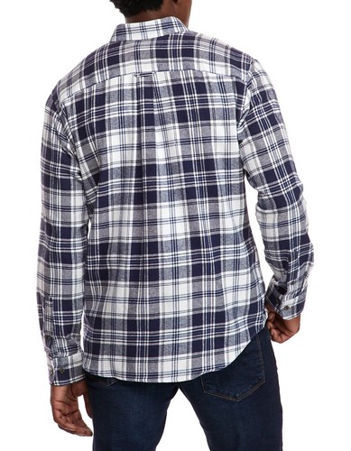Saddlebred Classic Fit Casual Long Sleeve Plaid Flannel Shirt, Men’s Size Medium - Picture 2 of 3