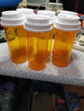50 Empty Pill Bottles RX Prescription Medicine Storage 13 Dram