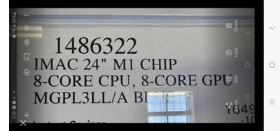 2023 MAC 24'' M1 CHIP 8 CORE CPU 8CORE GPU MGPL3LL/A BLUE brand new in the box !