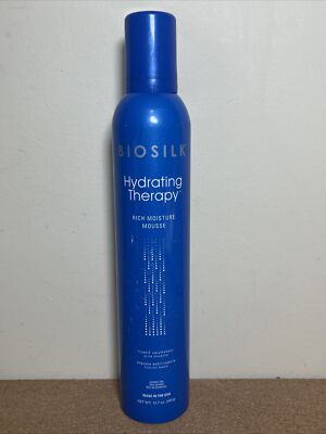 Biosilk Hydrating Therapy Rich Moisture Mousse | 12.7 Ounces | Light Hold | Repl