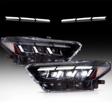 VLAND Headlights For 2015-2017 Ford Mustang HID/Xenon LED Animation&Sequential