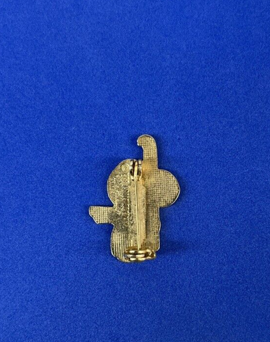 PIN DE SOLA DE ESQUÍ INSIGNIA ESQUÍ SONRIENTE SNOOPY LLEVAR ESQUÍ VERDE BUFANDA AMARILLA - Imagen 2 de 2