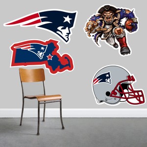New England Patriots Wall Art 4 Piece Set Large Size New In Box Ebay
