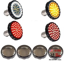 DTR2017 1157 Front 1157 Rear LED Turn Signal, 2 Inch Bullet Motorcycle Brake