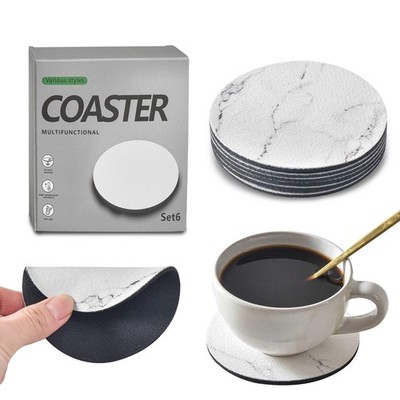 Coasters for Drinks, Absorbent Coaster Sets of 6, Tabletop Protection Suitabl...