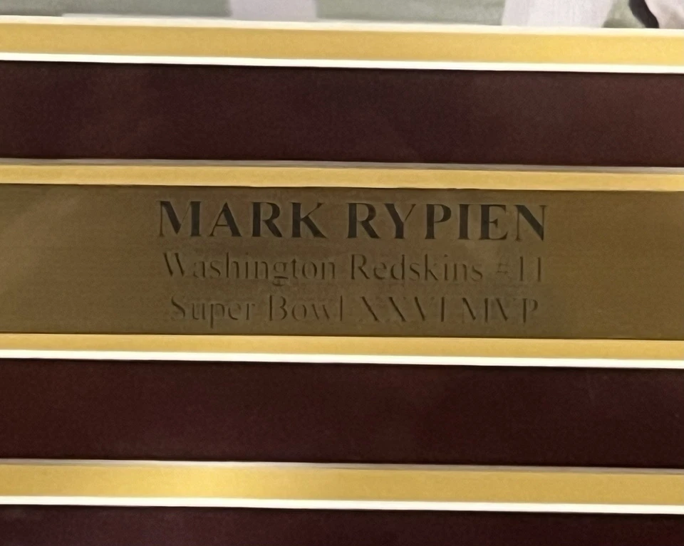 Mark Rypien Redskins Signed 8x10 Photo Collage JSA COA Framed! Foto 4 de 4