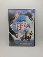 Lemony Snicket Series Of Unfortunate Events DVD Jim Carrey Family Movie Bin C