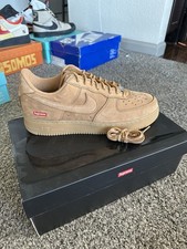 Size 11.5 - Nike Air Force 1 Low SP x Supreme Wheat 2021 - DN1555