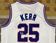 Steve Kerr Signed Autograph Arizona Wildcats NCAA Jersey NBA Warriors USA Gold