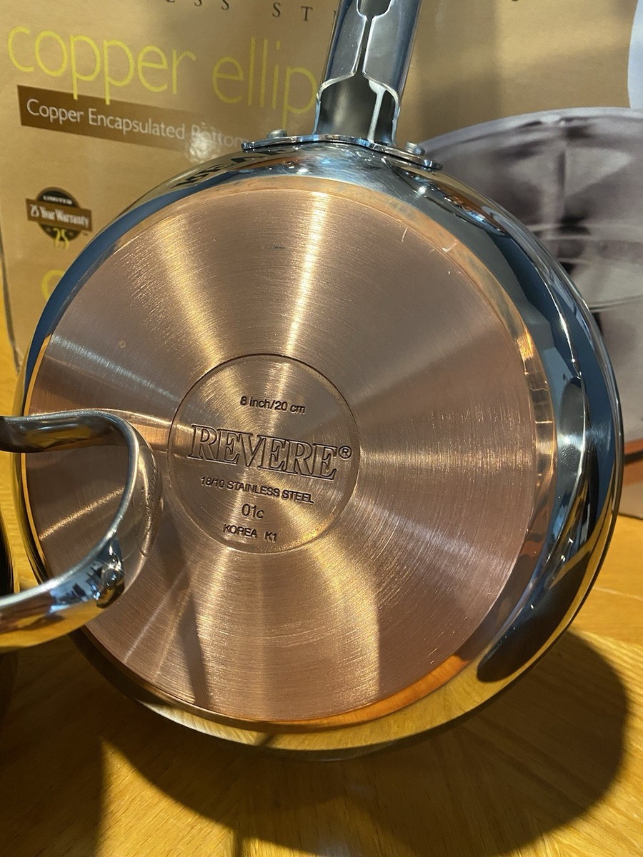 鉄製鍔8枚セット REVERE WARE Stainless 8 Piece Ellipse Heavy Thick Copper
